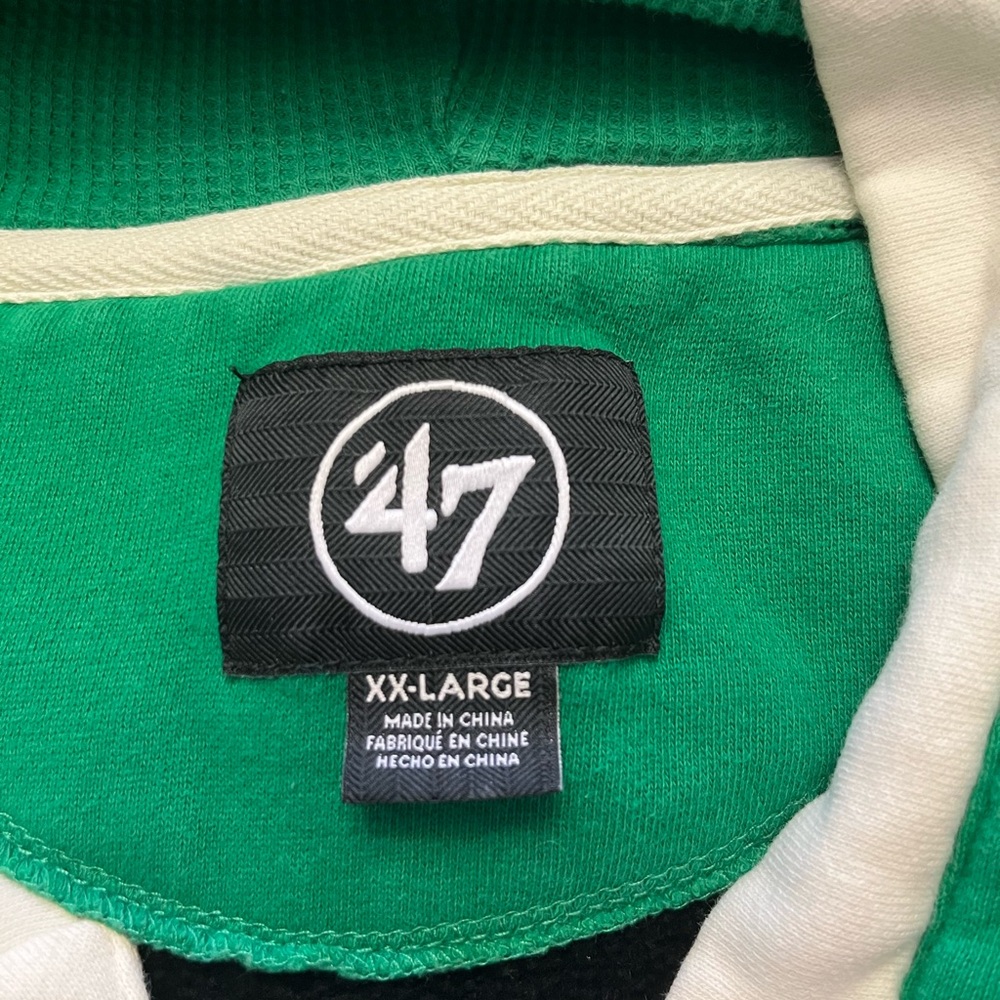 ‘47 Kelly Green Philadelphia Eagles Throwback Superior Lacer Hoodie Size XXL - Picture 6 of 11